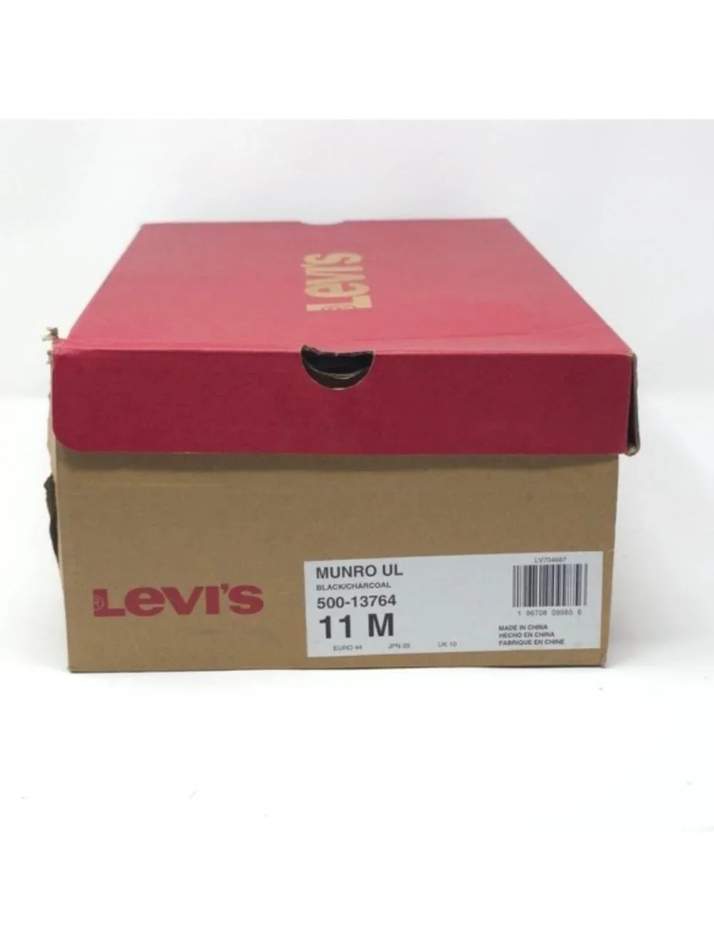 Levi’s Drive Lo Black Synthetic Leather Lace-Up Sneakers Size 11M - Picture 10 of 11